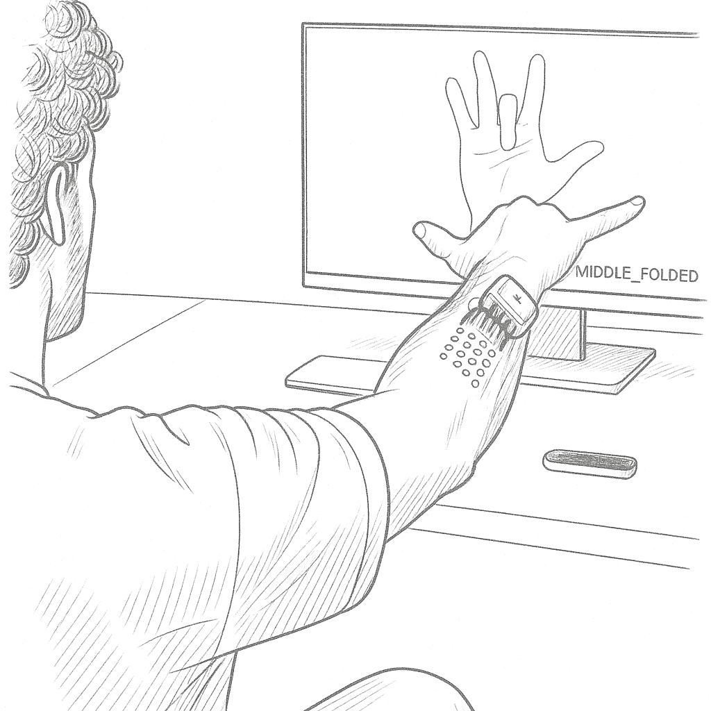 Static Condition 2: Hand extended 90° forward
