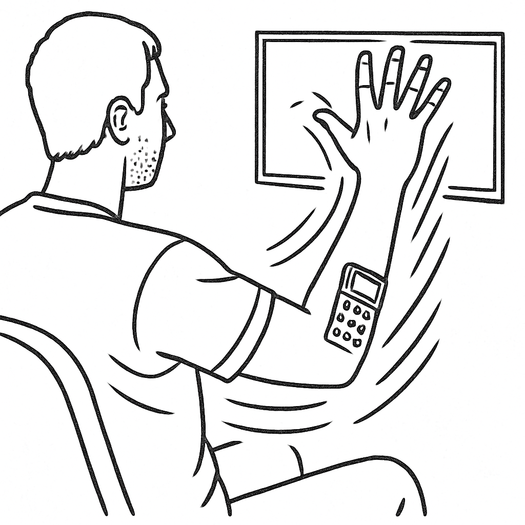 Dynamic: Hand movement from folded position